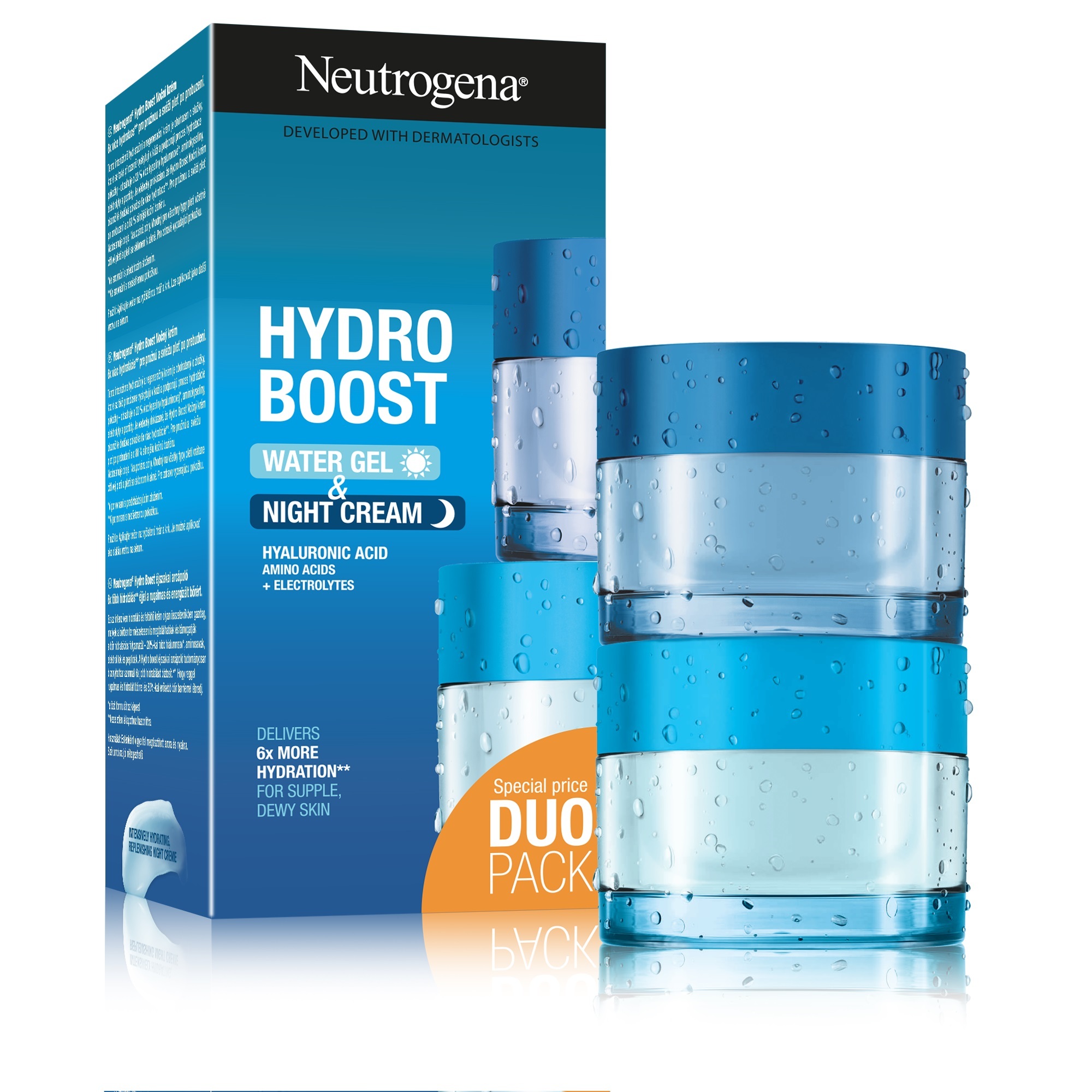 Levně Neutrogena Kosmetická sada pleťové péče Hydro Boost 2 x 50 ml