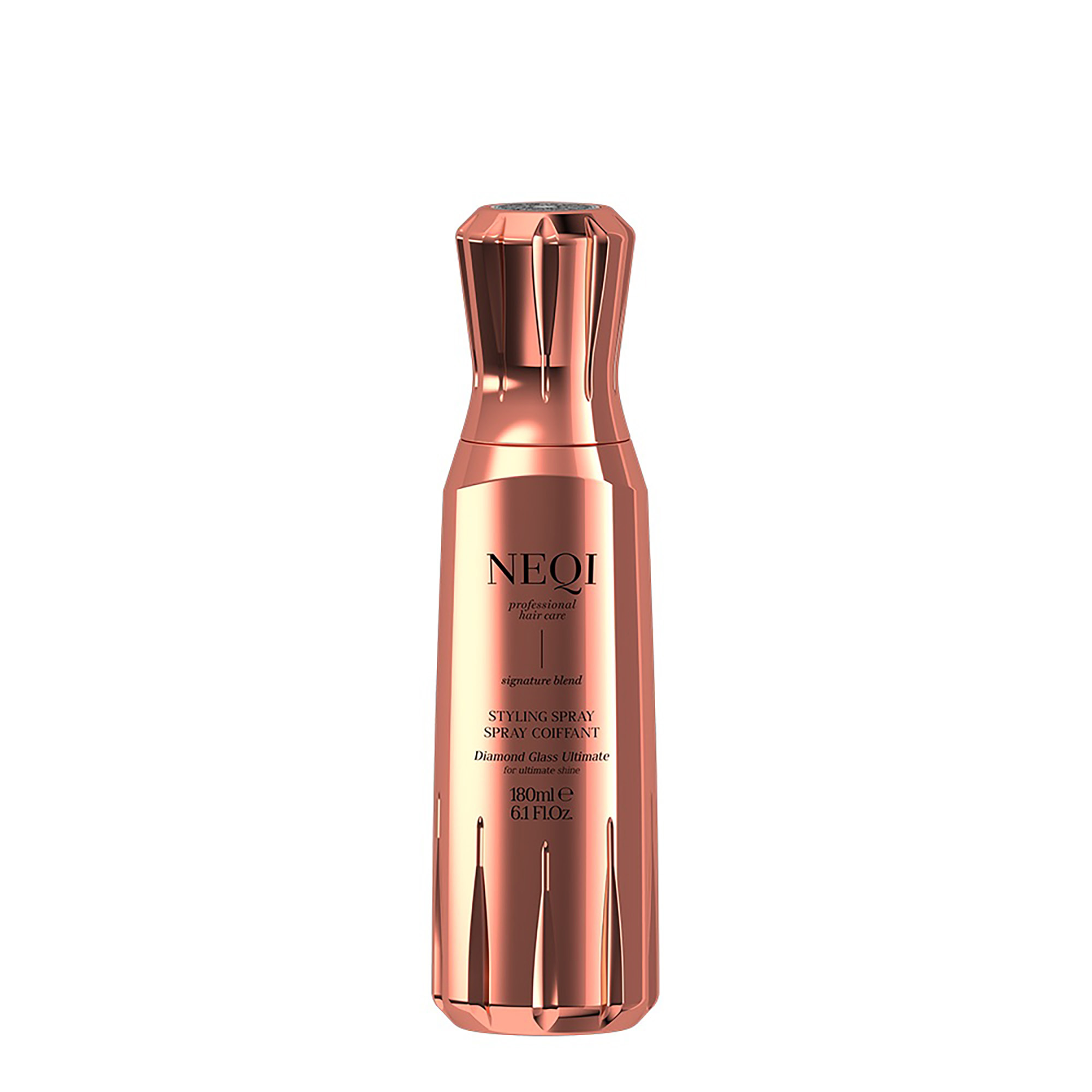 NEQI Stylingový sprej pro lesk vlasů Diamond Glass Ultimate Spray 180 ml
