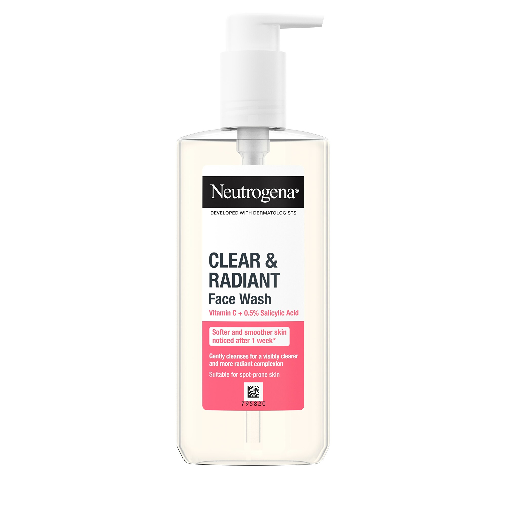 Neutrogena Rozjasňujúci čistiaci gél pre problematickú pleť Clear & Radiant (Face Wash) 200 ml
