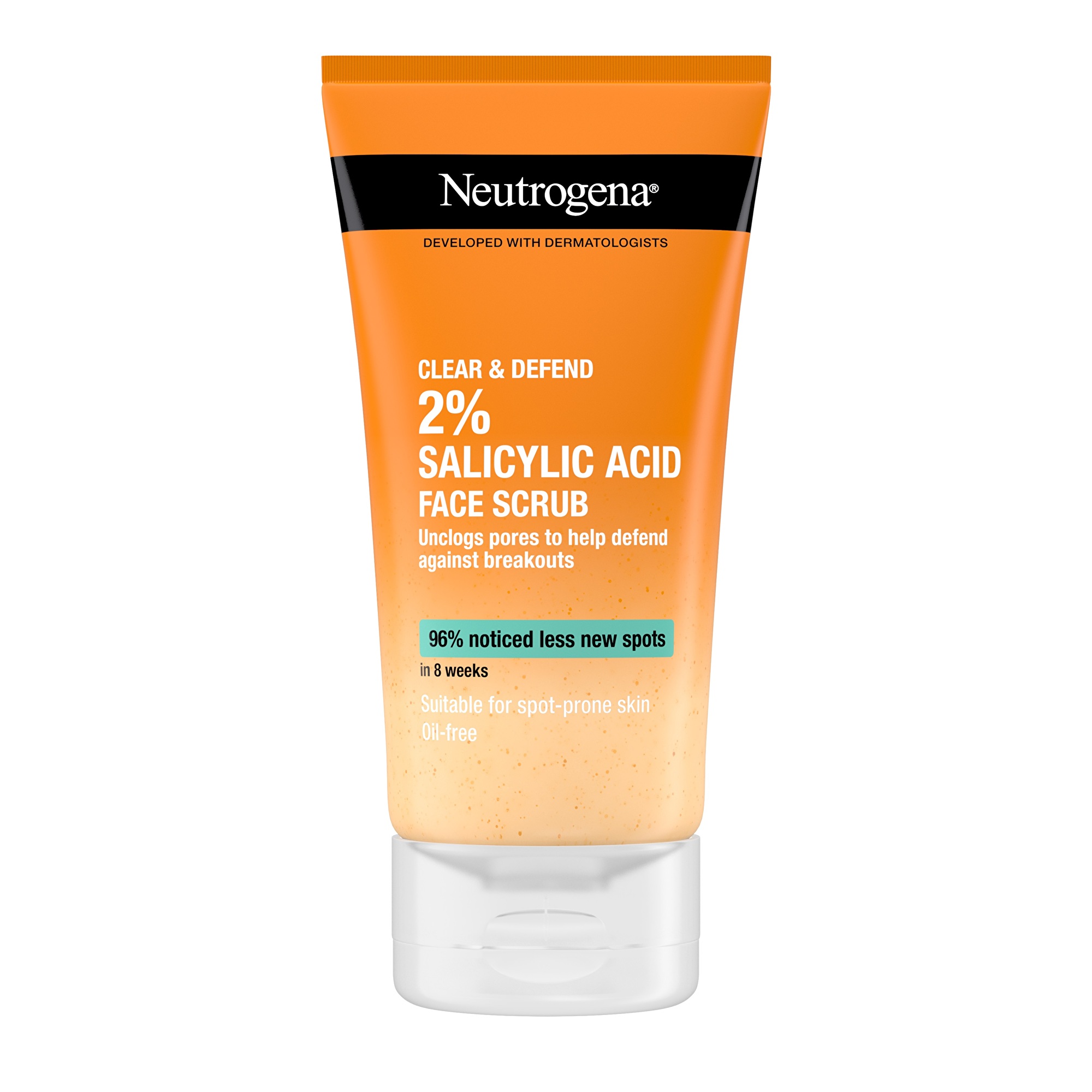 Levně Neutrogena Vyhlazující peeling Clear & Defend (Facial Scrub) 150 ml