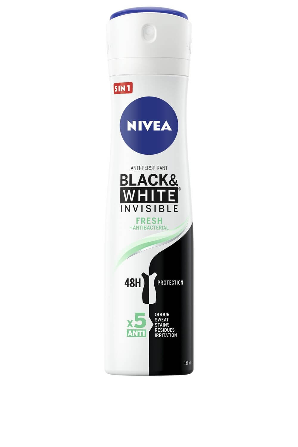 Antiperspirant v spreji Invisible For Black & White Fresh 150 ml