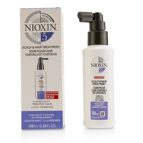 Nioxin Bezoplachová kúra pro normální až silné přírodní i barvené mírně řídnoucí vlasy System 5 (Scalp & Hair Treatment) 100 ml