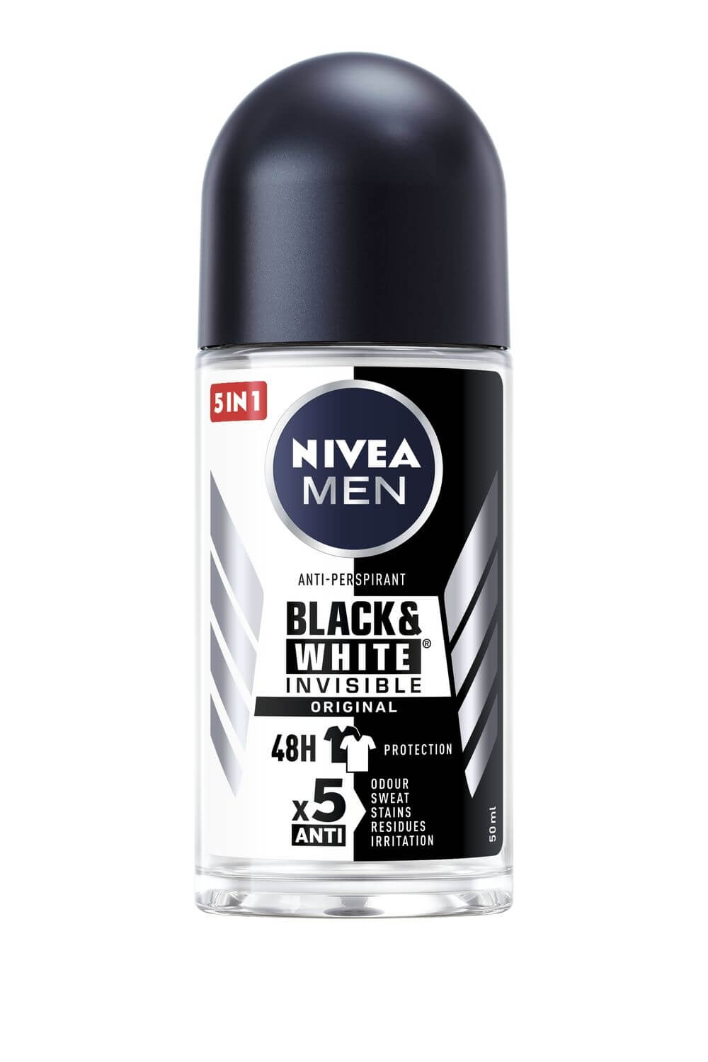 Kuličkový antiperspirant pro muže Invisible For Black & White Power 50 ml