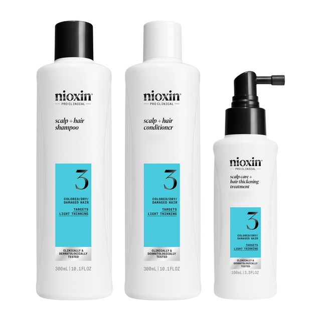Nioxin Sada pro jemné barvené mírně řídnoucí vlasy System 3