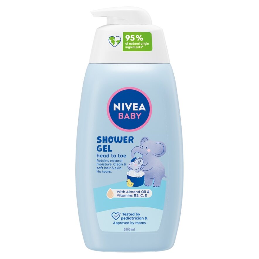 Levně Nivea Sprchový gel na tělo a vlasy Baby (Shower Gel) 500 ml