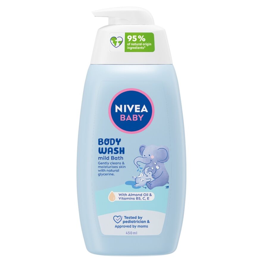 Levně Nivea Sprchový gel pro jemnou koupel Baby (Body Wash) 450 ml