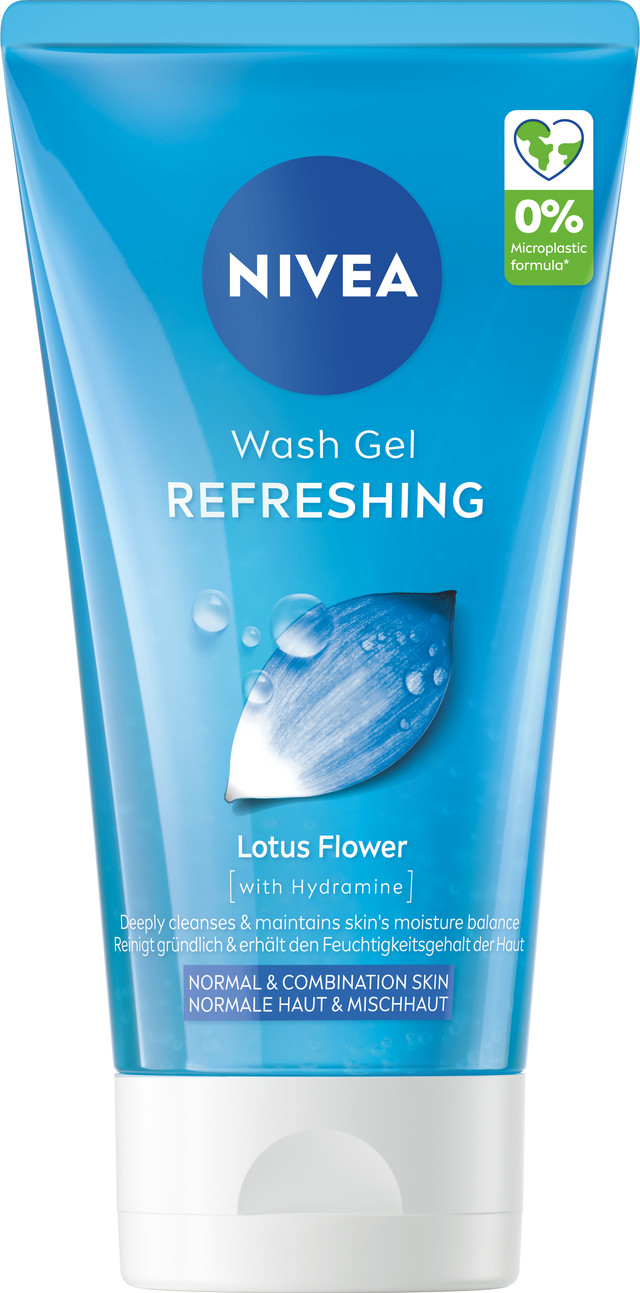 Nivea Čisticí pleťový gel pro normální a smíšenou pleť (Refreshing Wash Gel) 150 ml