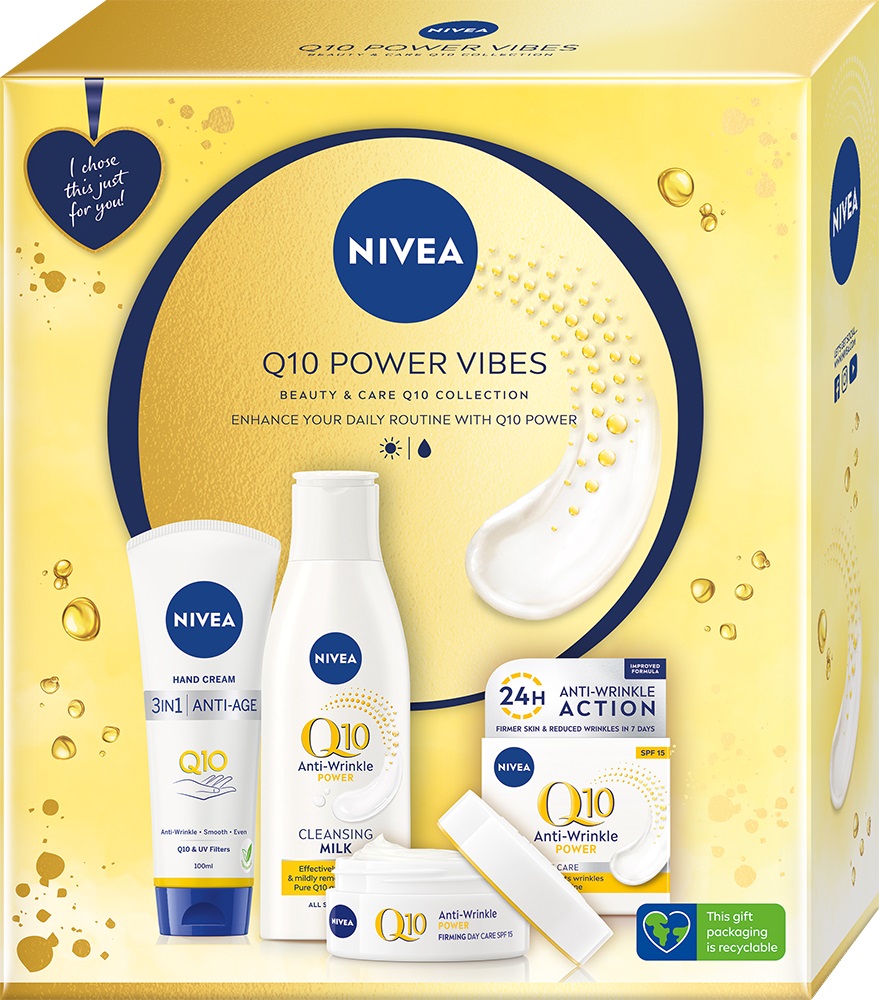 Nivea Öregedésgátló arcápoló ajándékcsomag Q10 Power Vibes