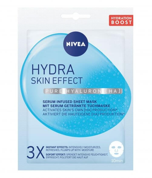 Nivea Hydratačná textilné maska Hydra Skin Effect (Serum Infused Sheed Mask) 20 ml