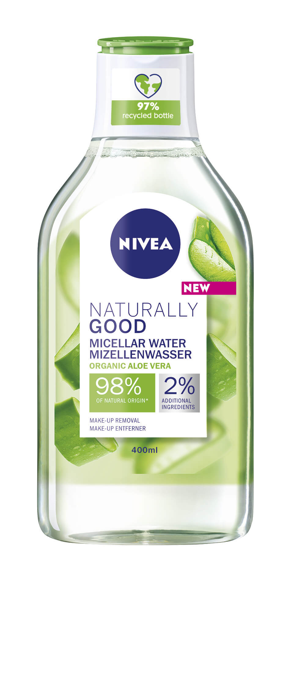 Nivea Micelární voda pro všechny typy pleti Naturally Good 400 ml
