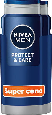 Nivea Men Protect & Care sprchový gél na tvár, telo a vlasy 2 x 500 ml (výhodné balenie)