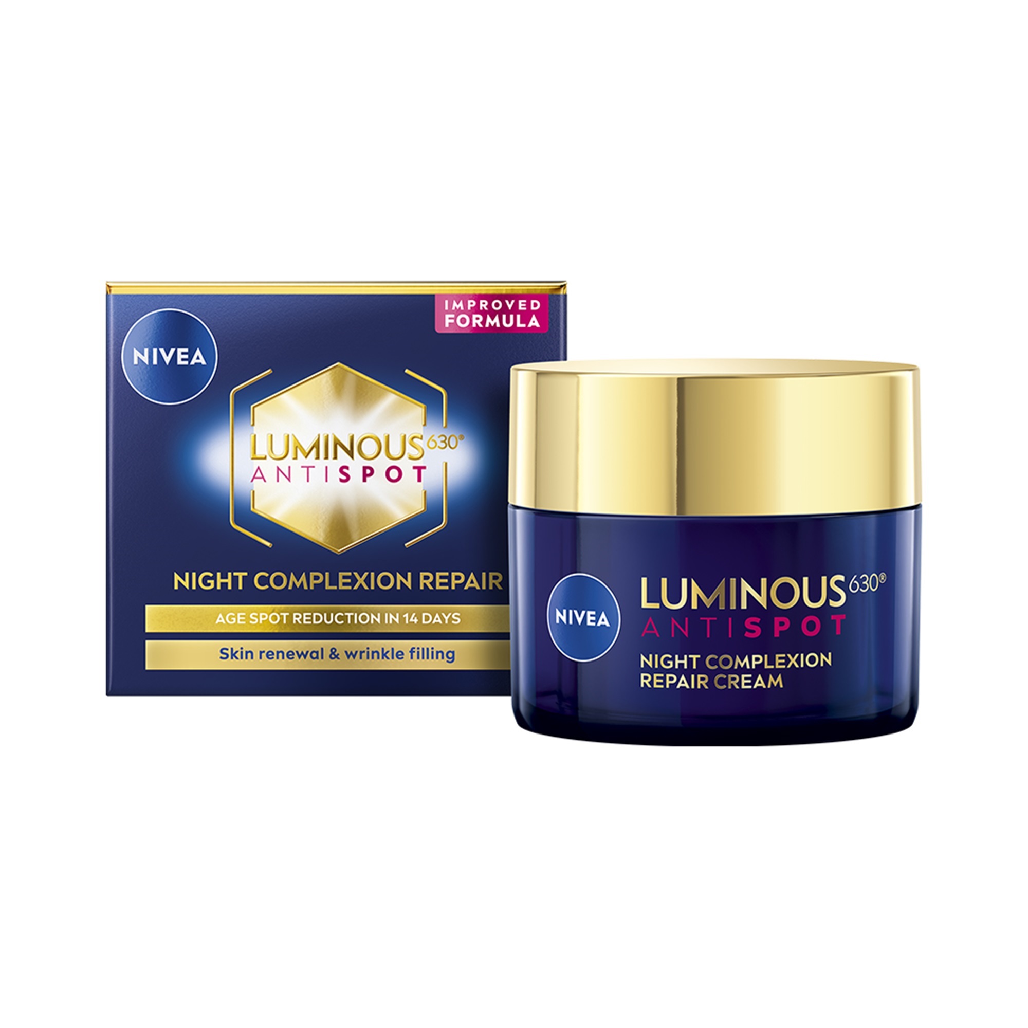 Nivea Luminous630 Noční krém proti pigmentovým skvrnám 50ml