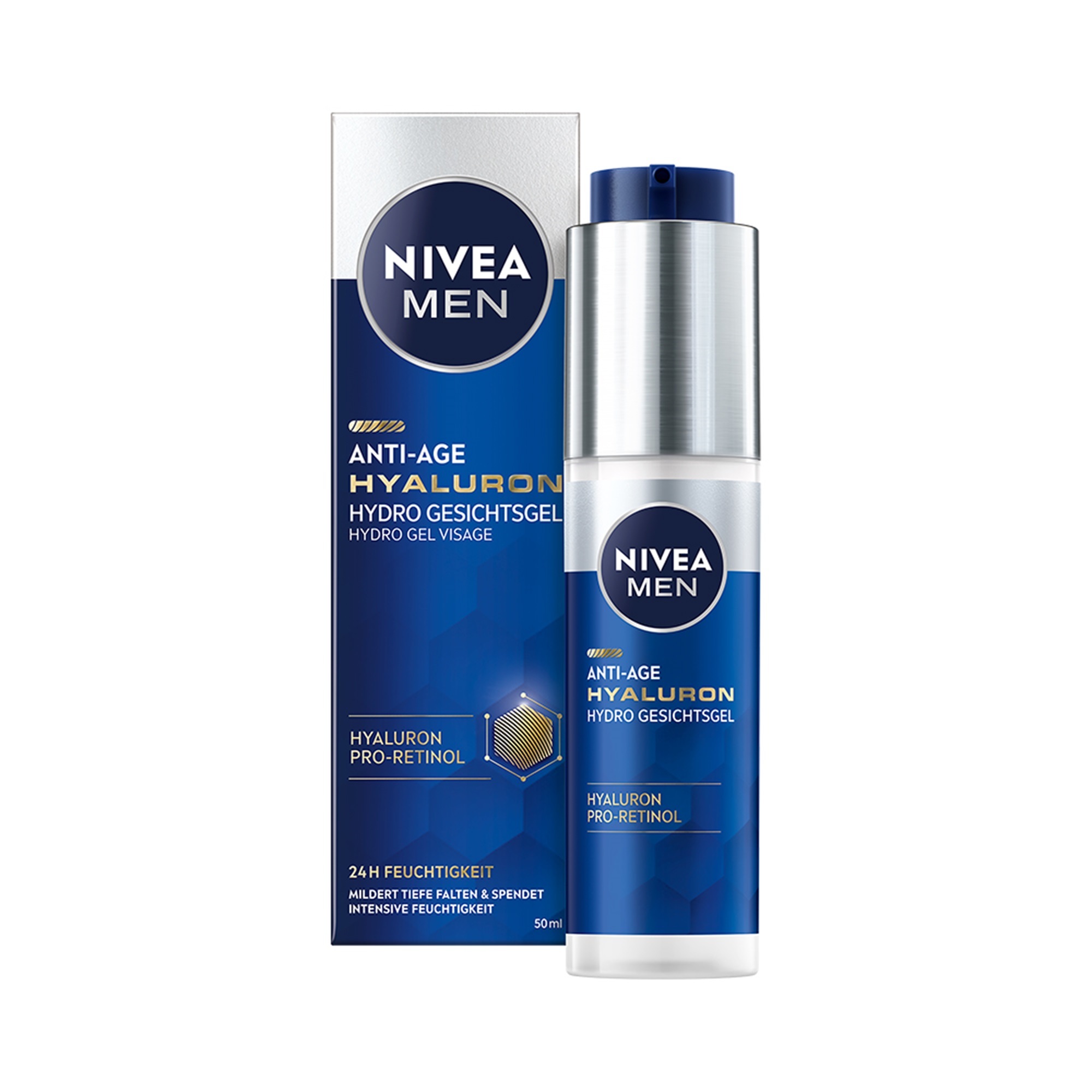 Nivea Men Anti-Age Hyaluron Osvěžující pleťový gel 50 ml koupíte na Vivantis.cz