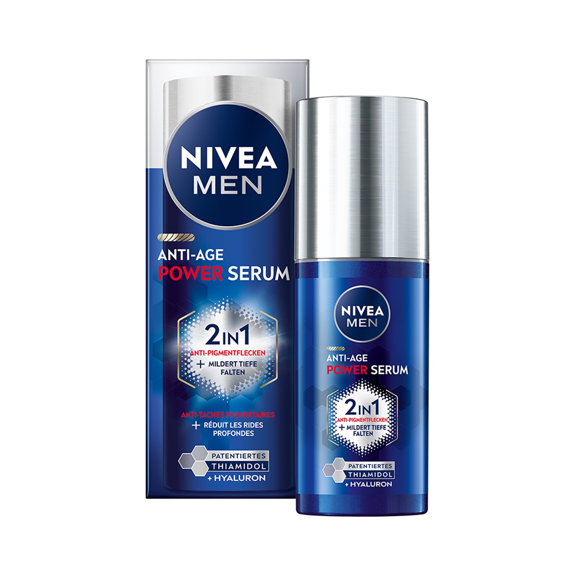 Nivea Posilňujúce pleťové sérum 2 v 1 Men (Anti-Age Power Serum) 30 ml