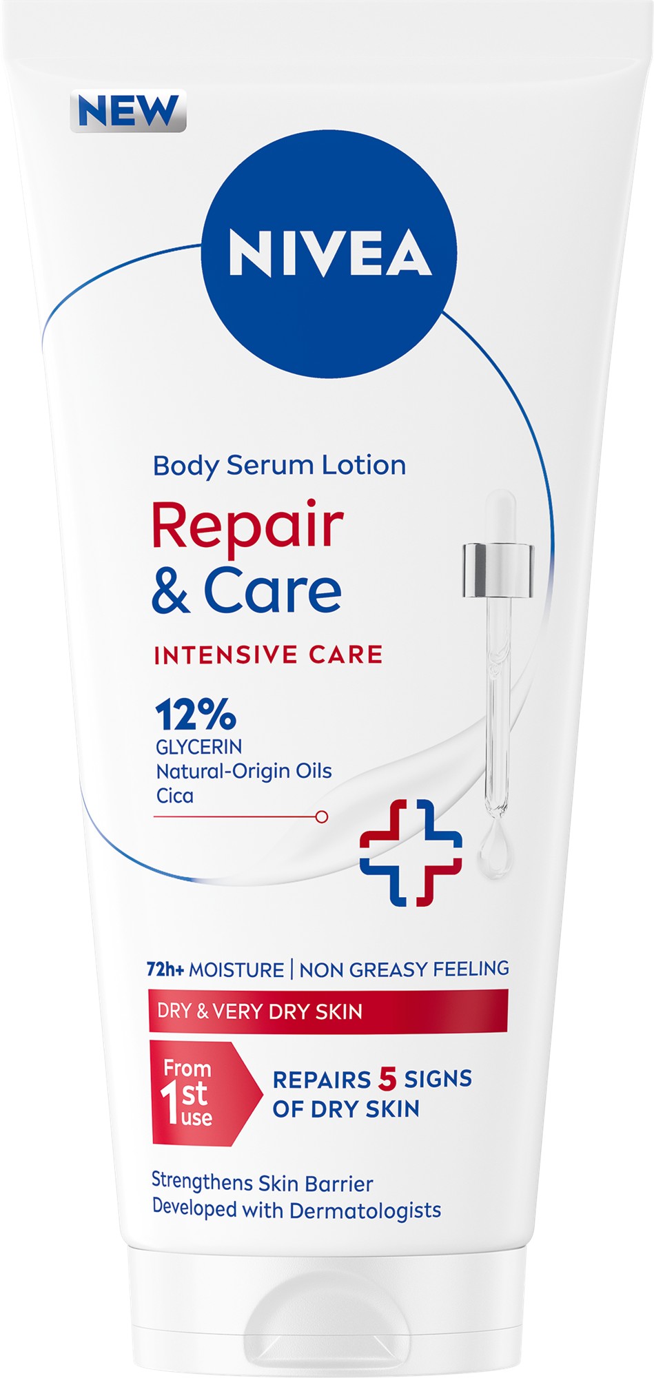 Levně Nivea Tělové sérum Repair & Care Body Serum Lotion 200 ml