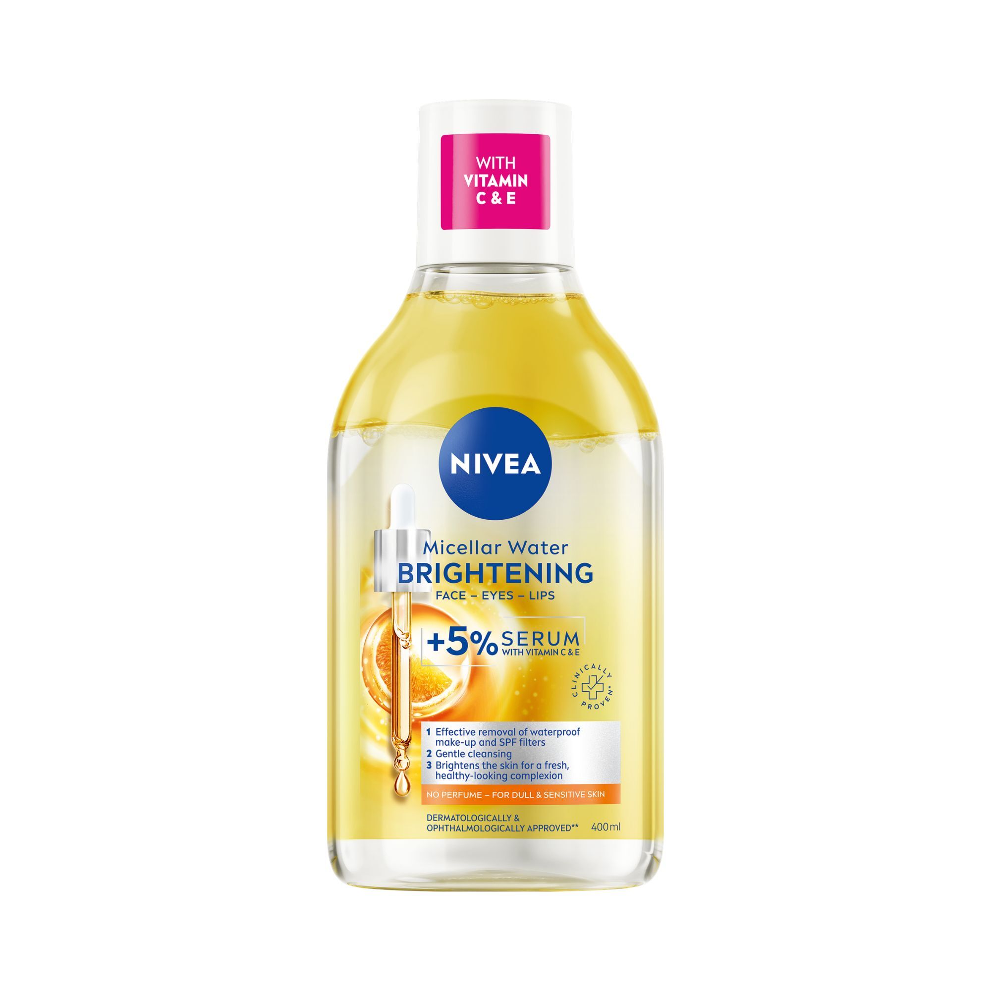 Nivea Rozjasňující micelární voda s obsahem séra Micellar Water Brightening 400 ml