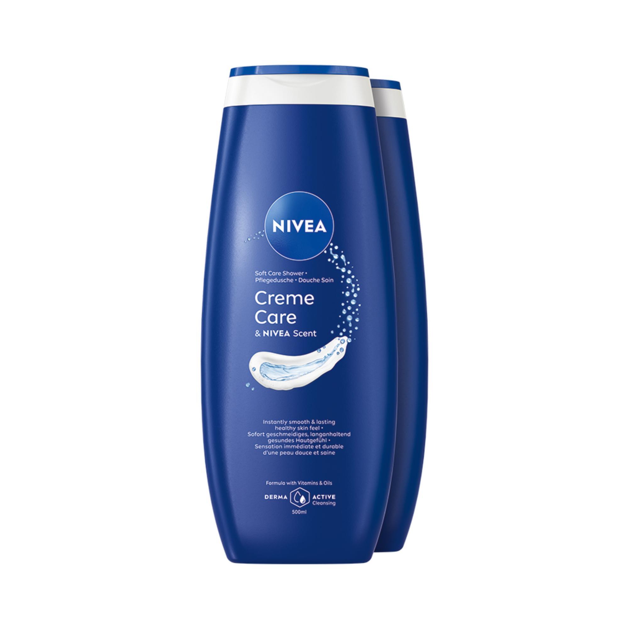 Nivea Gel de duș Creme Care 2 x 500 ml