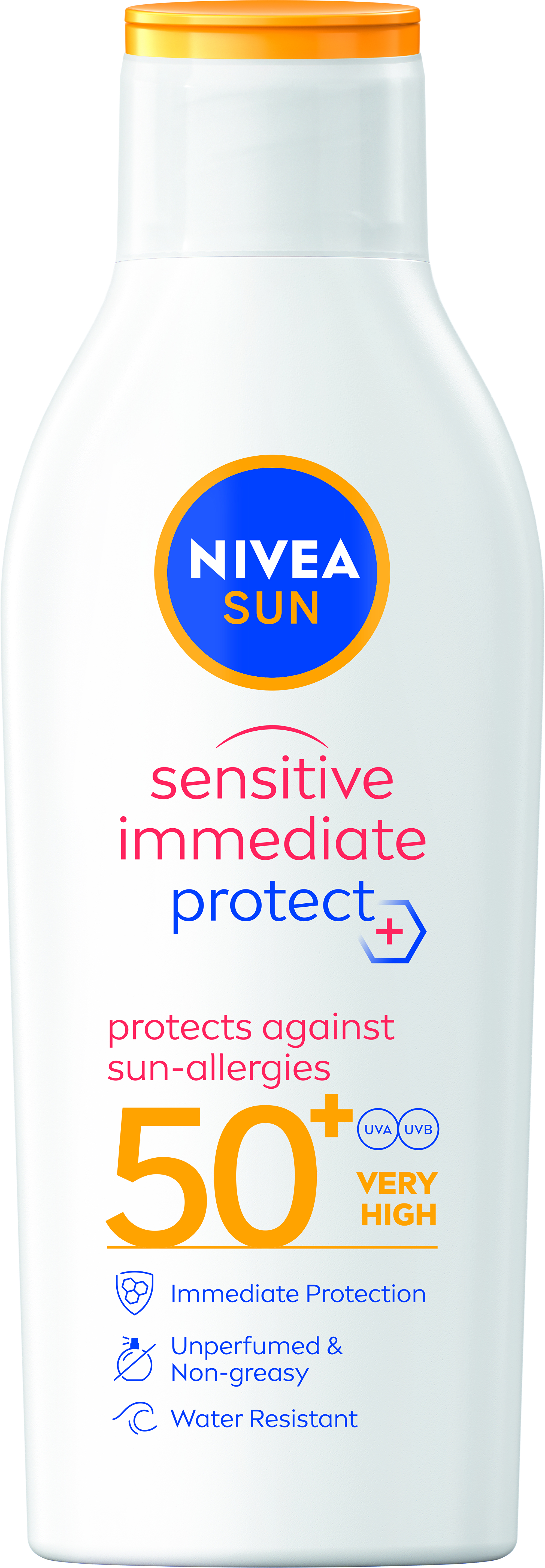 Levně Nivea Ochranné mléko pro citlivou pokožku SPF 50+ Sun Sensitive Protect 200 ml