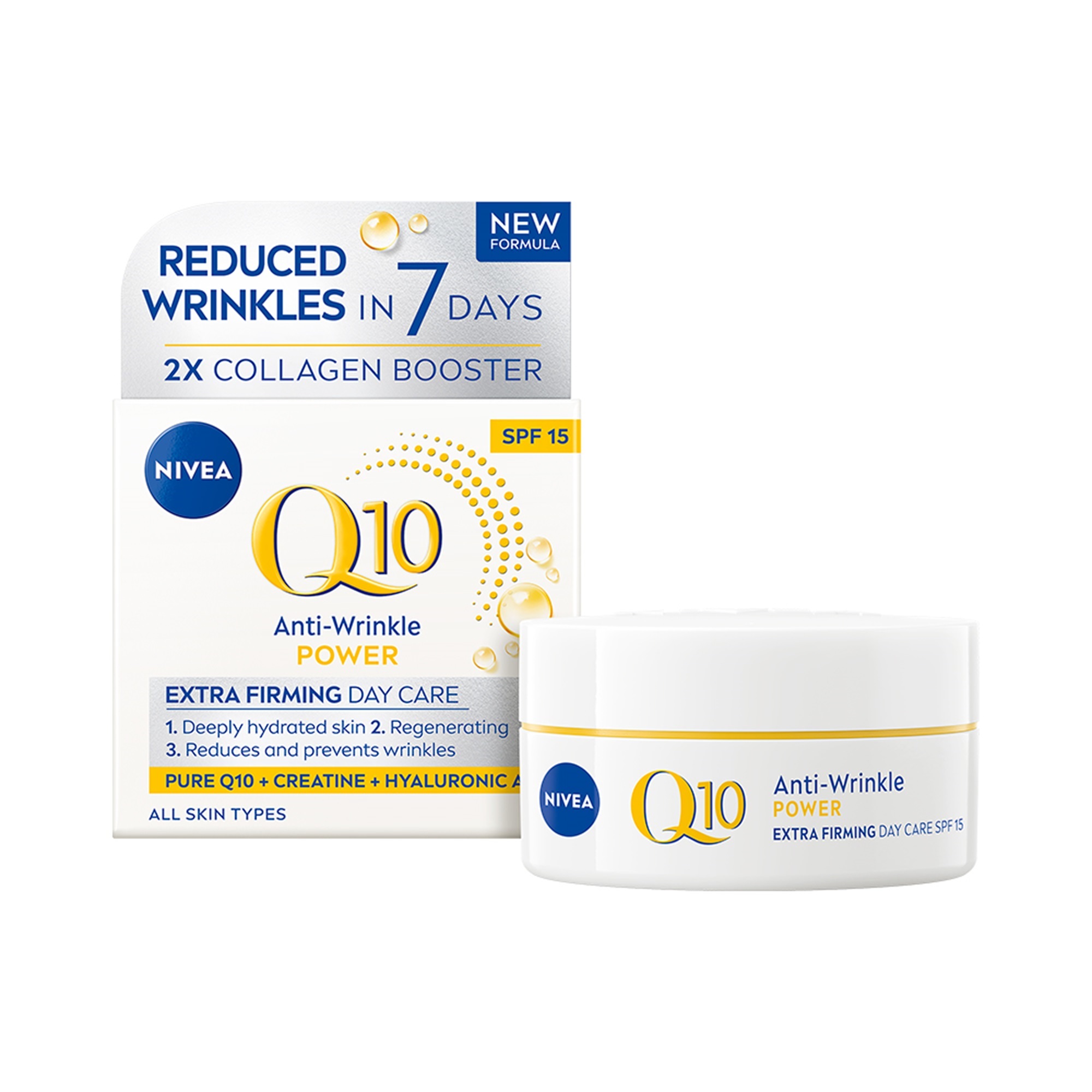 Nivea Q10 Power Zpevňující denní krém proti vráskám OF 15 50ml