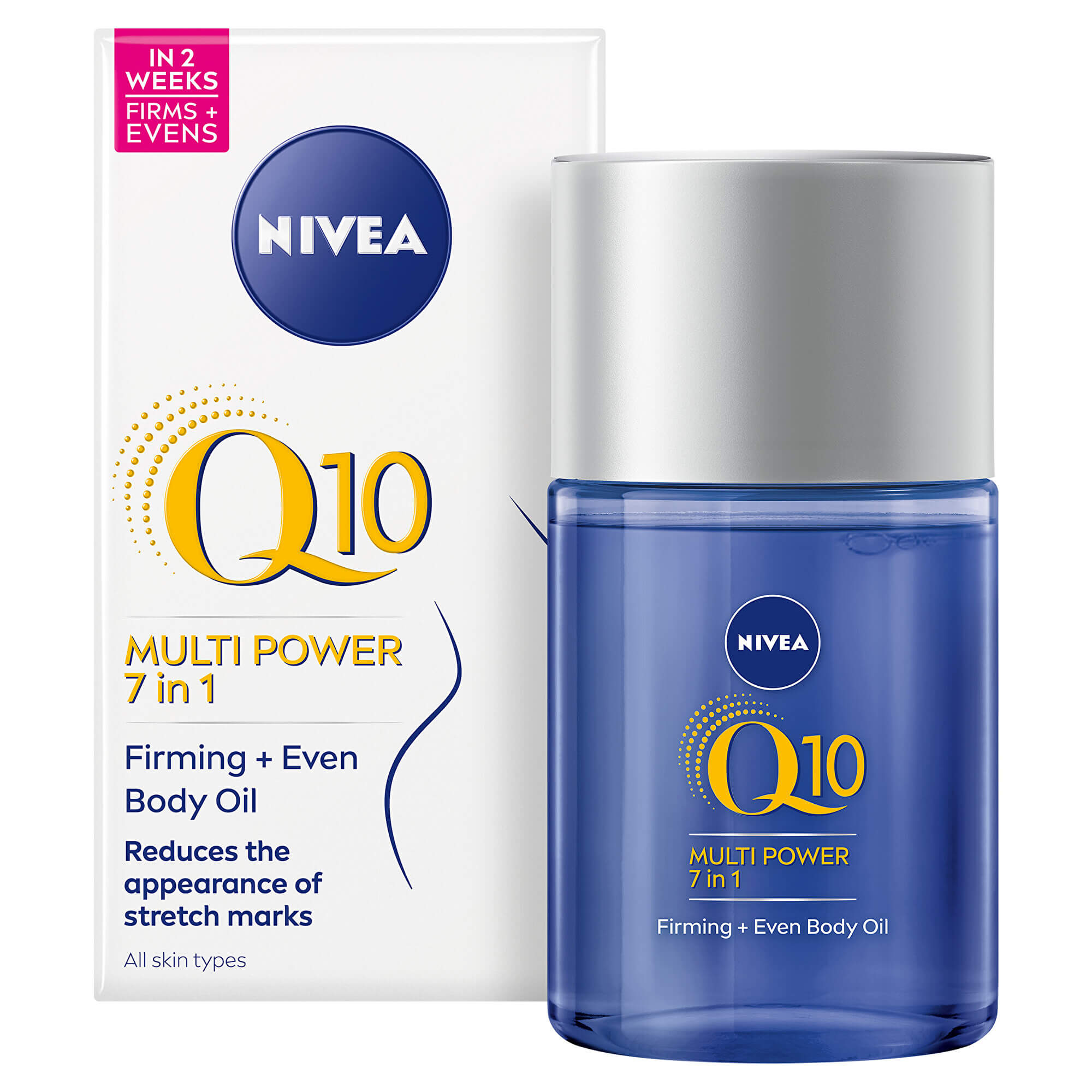 Nivea Zpevňující tělový olej Q10 Multi Power 7v1 (Firming + Even Body Oil) 100 ml