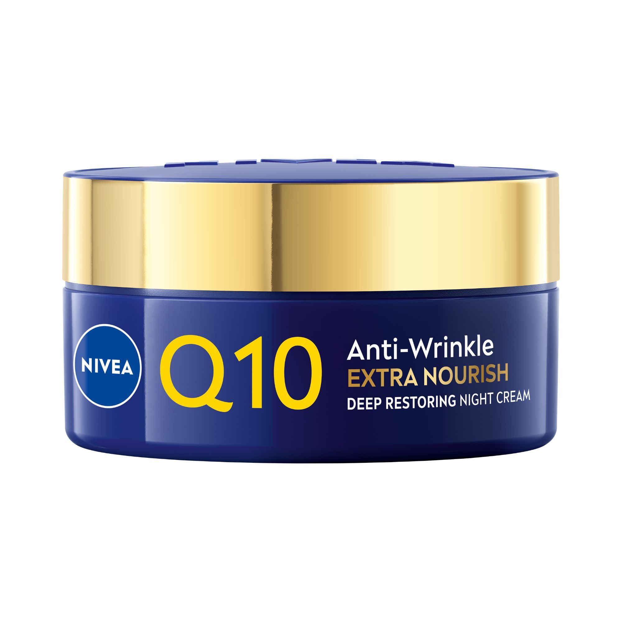 Nivea Q10 Extra Nourish Anti-Wrinkle Výživný noční krém proti vráskám 50ml