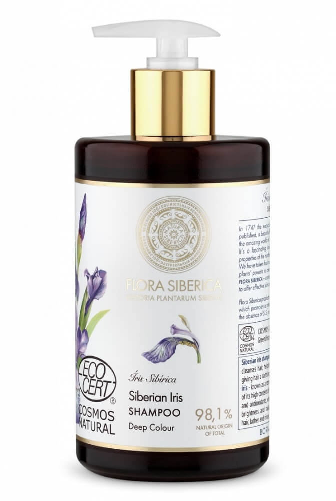 Flora Siberica Šampon pro sytou barvu barvených vlasů Siberian Iris (Deep Colour Shampoo) 480 ml