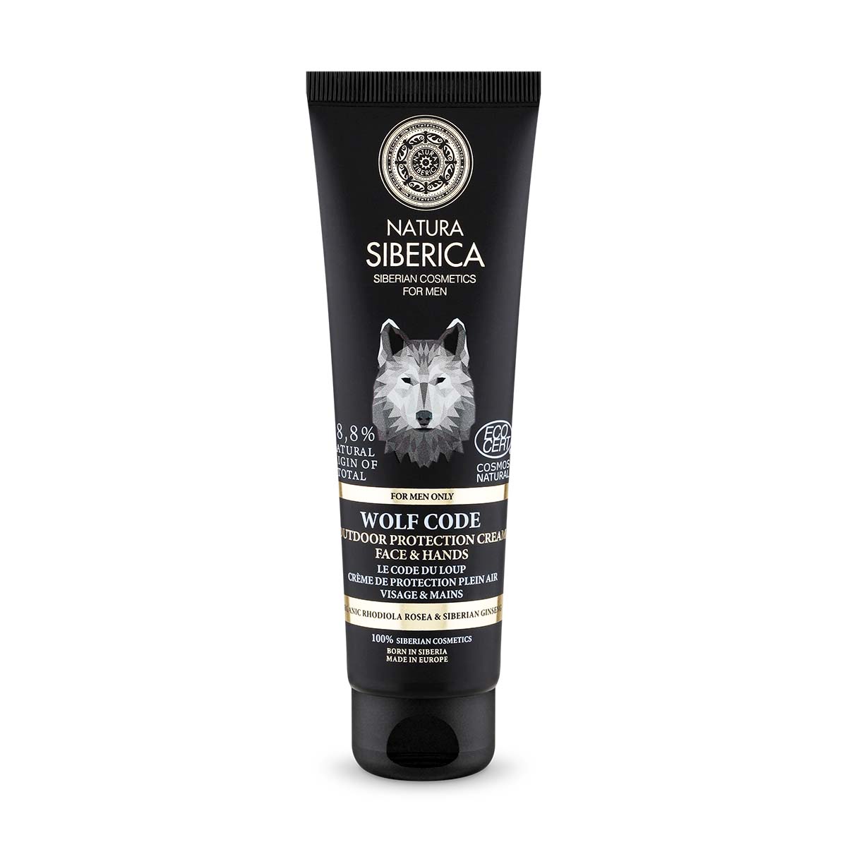 Natura Siberica Ochranný krém na tvár a ruky pre mužov Wolf Code (Outdoor Protection Cream Face & Hand) 80 ml