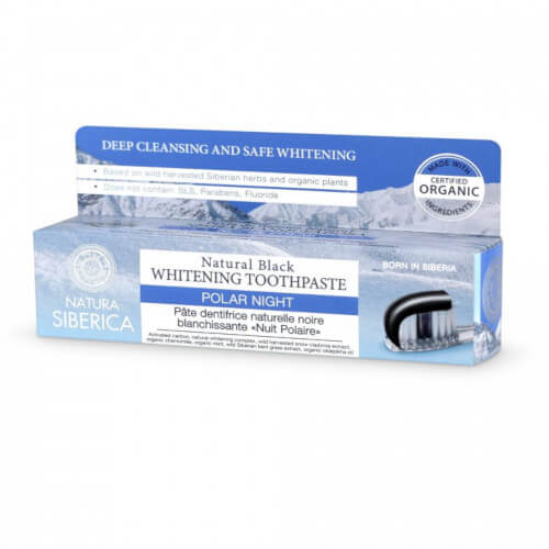 Natura Siberica Přírodní bělicí zubní pasta Polární noc (Natural Black Whitening Toothpaste) 100 g