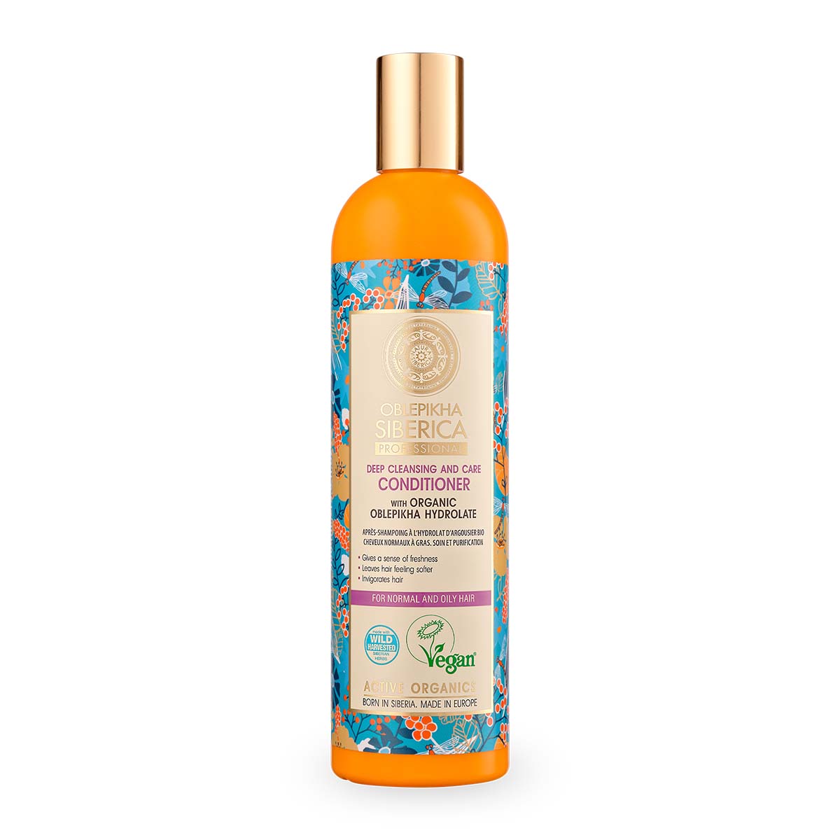 Natura Siberica Rakytníkový kondicionér pre normálne a mastné vlasy Oblepikha (Deep Cleansing and Care Conditioner) 400 ml