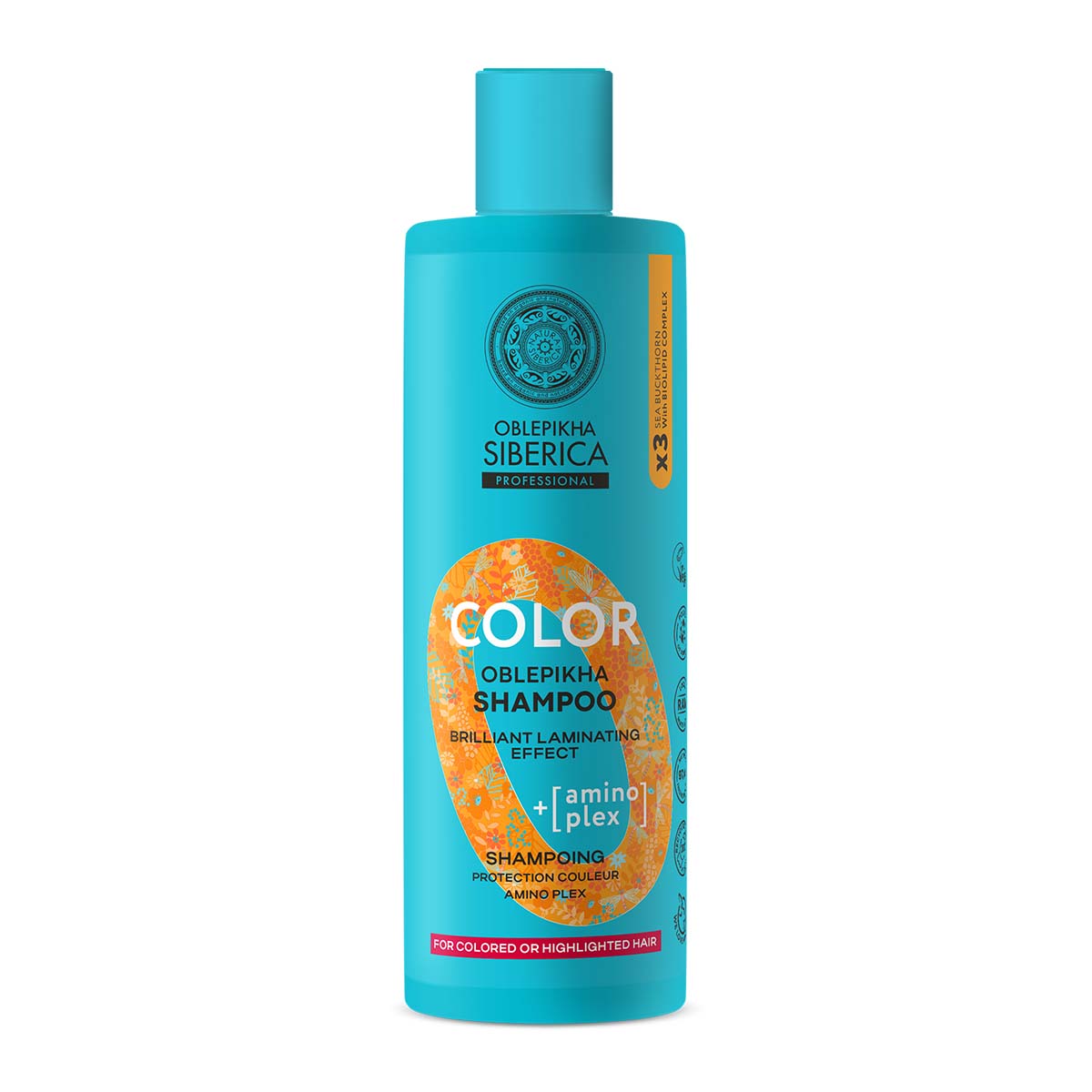 Natura Siberica Šampón na ochranu farby s komplexom aminokyselín Oblepikha (Color Shampoo) 400 ml