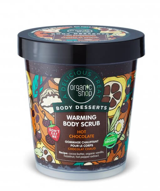 Organic Shop Tělový peeling Body Desserts Čokoláda (Warming Body Scrub) 450 ml
