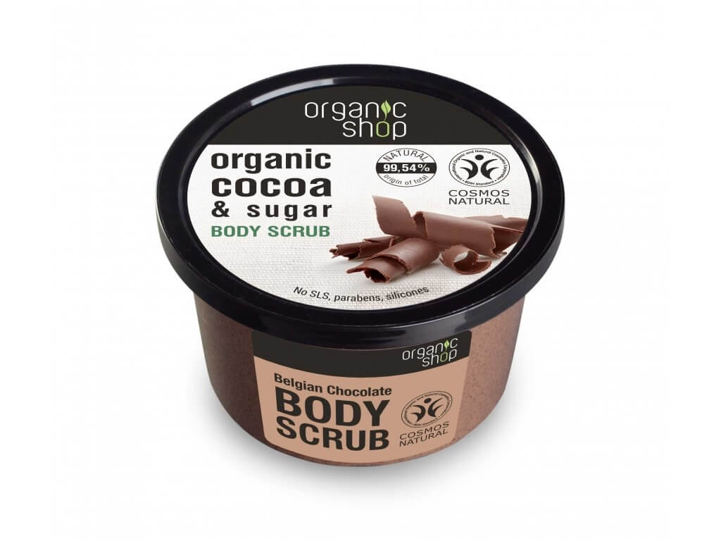 Organic Shop Telový peeling Organic Cocoa & Sugar (Body Scrub) 250 ml