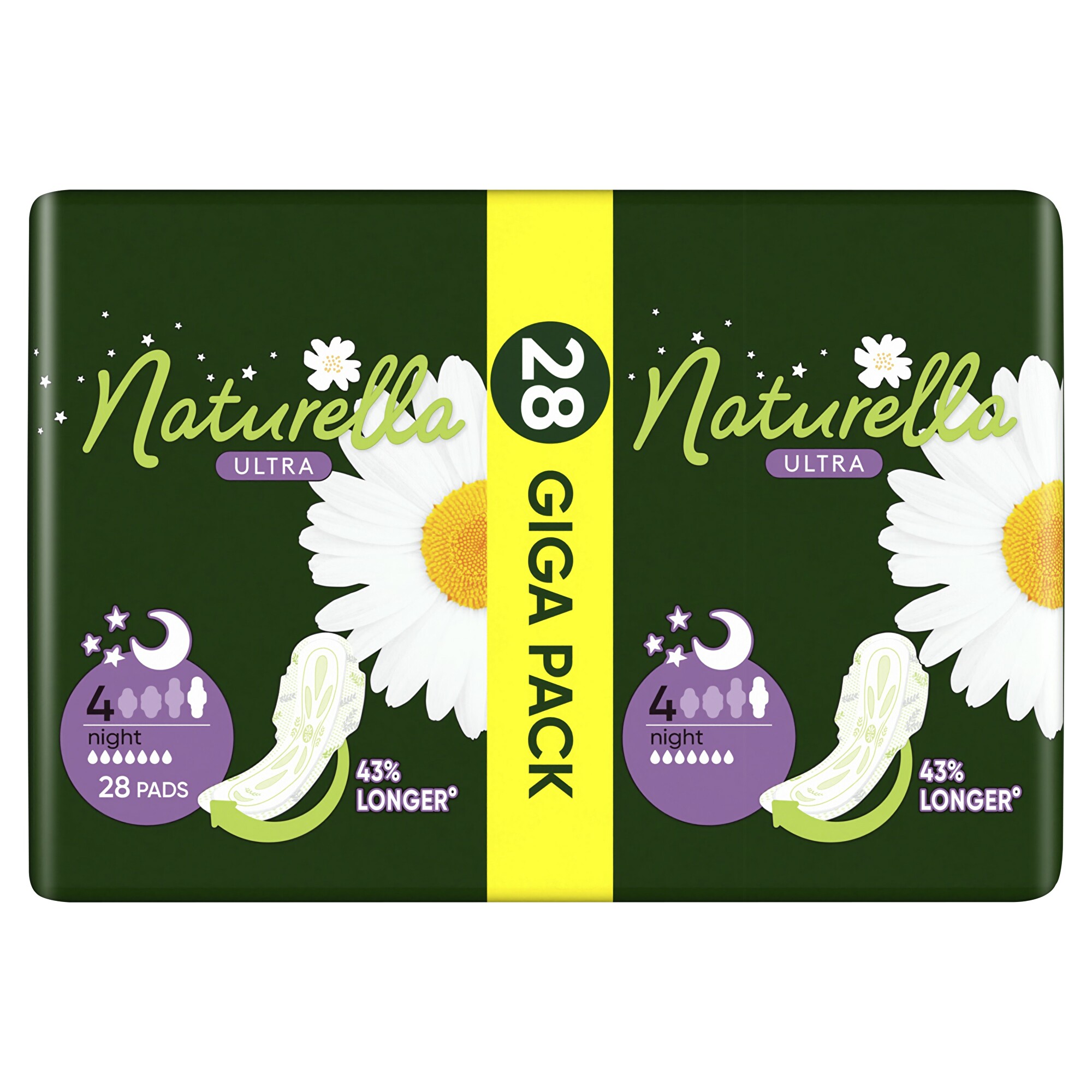 Naturella Dámske hygienické vložky na noc Ultra Night Quatro 28 ks