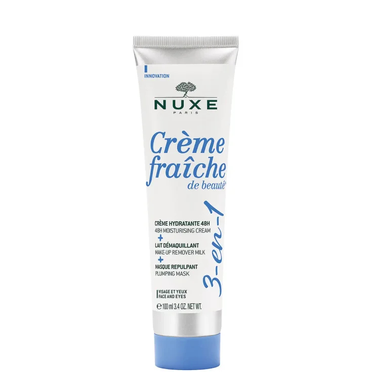 Nuxe Hydratačný krém, odličovacie mlieko a vyplňujúca maska 3v1 Creme Fraiche De Beauté 100 ml