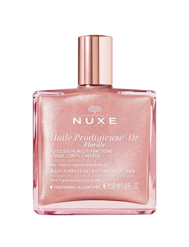 Nuxe Multifunkční suchý olej na obličej, tělo a vlasy se třpytkami Huile Prodigieuse or Florale (Multi-Purpose Dry Oil) 50 ml