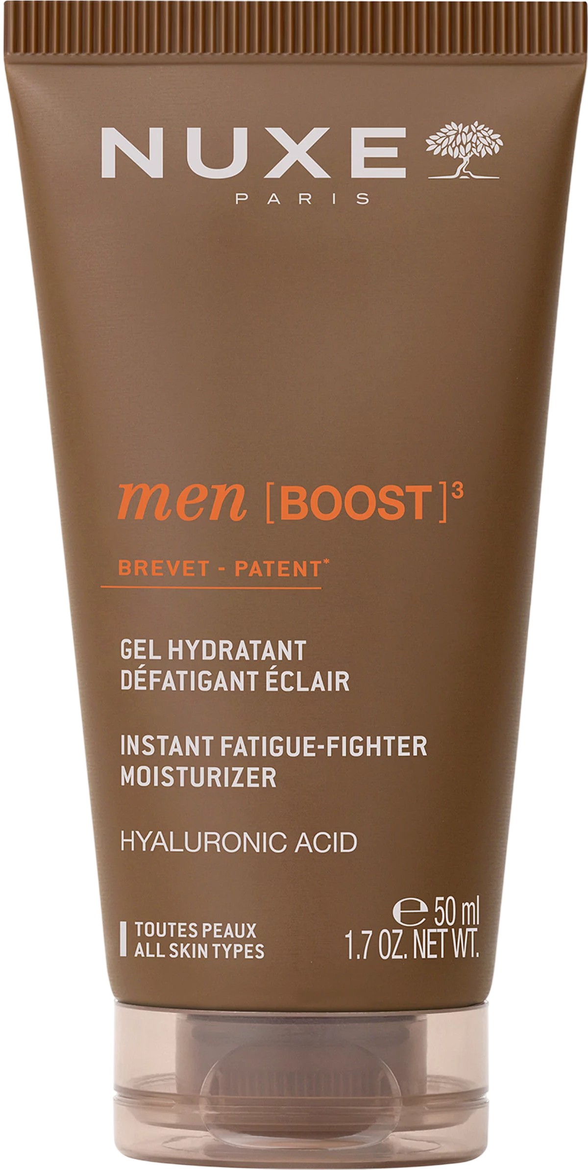 Hydratační gel pro muže, bílá barva, v plechovce