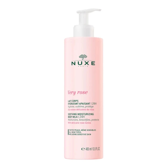 Nuxe Upokojujúce hydratačné telové mlieko Very Rose (Soothing Moisturizing Body Milk) 400 ml