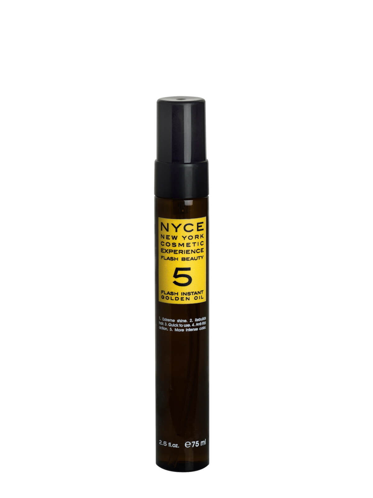NYCE Regeneračný olej na vlasy (Flash Instant Gold en Oil) 75 ml