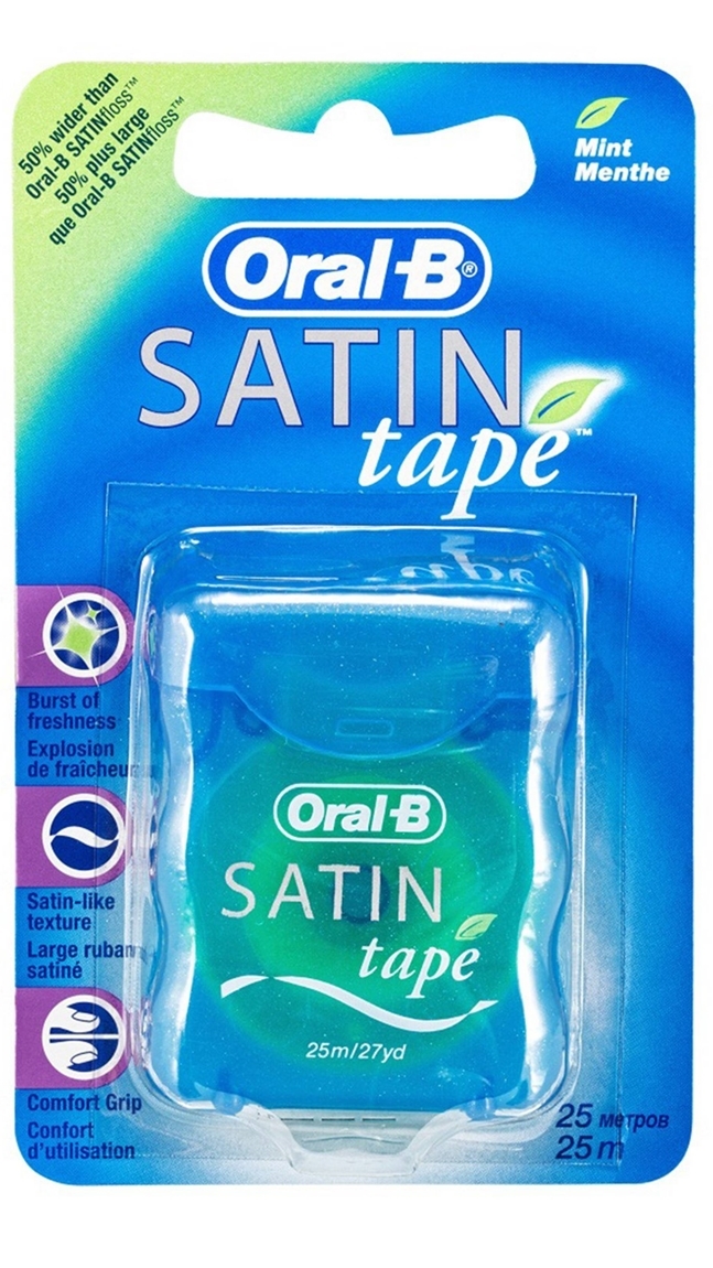 Oral B Dentální páska s mátovou příchutí (Satin Tape Mint) 25 m