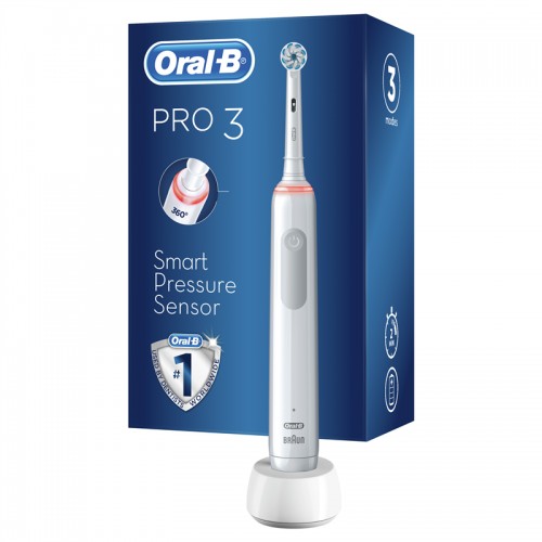 Oral B Elektrický zubní kartáček PRO 3 3000 Sensitive Clean White