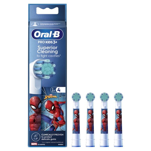 Oral B Náhradní hlavice EB 10-4 Kids Spiderman 4 ks