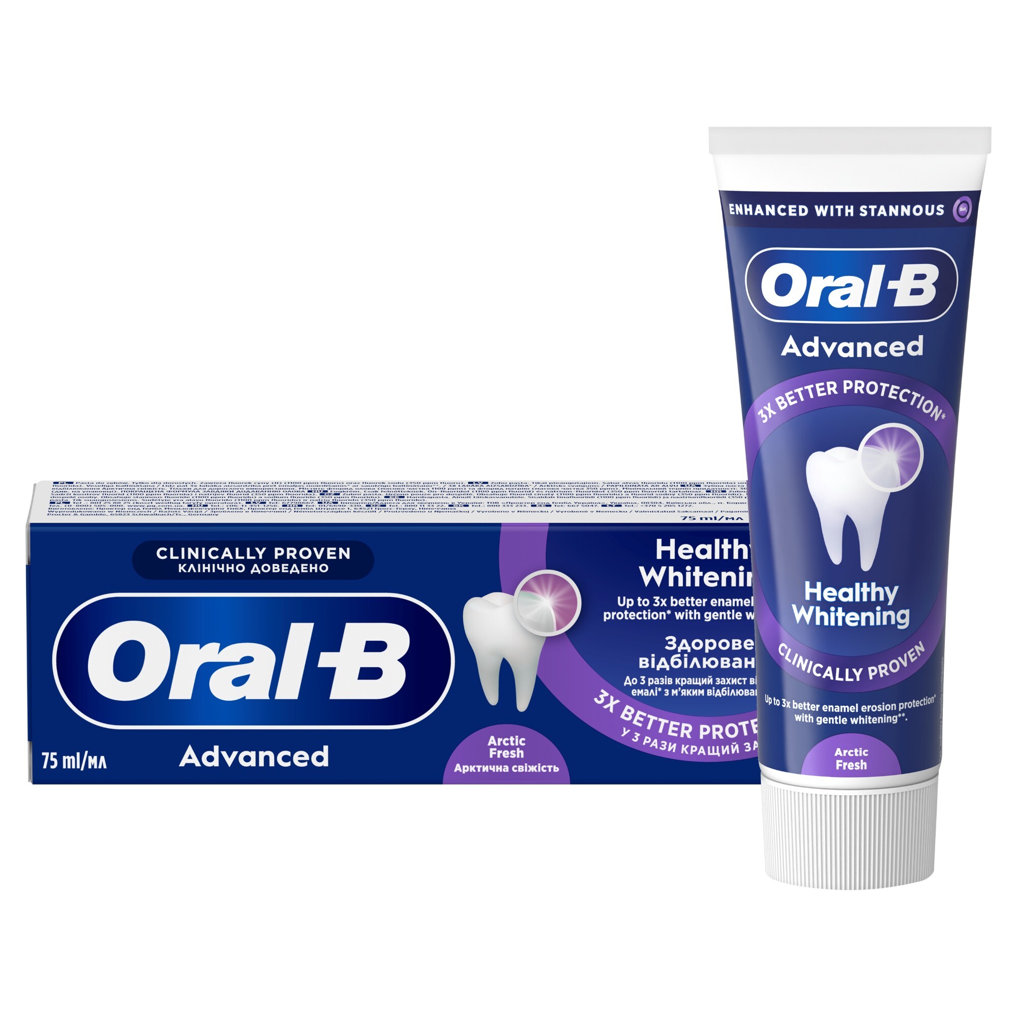 Oral-B Advanced Healthy Whitening Arctic Fresh zubní pasta 75 ml