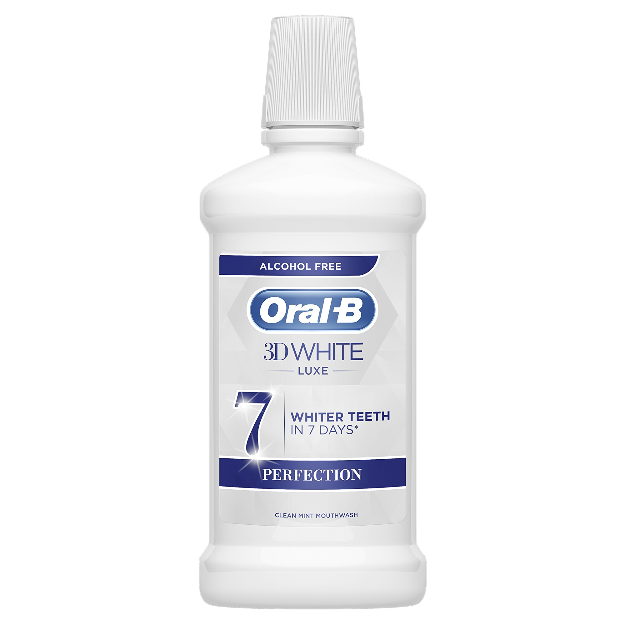 Oral B Bělicí ústní voda bez alkoholu 3D White Luxe Perfection 500 ml