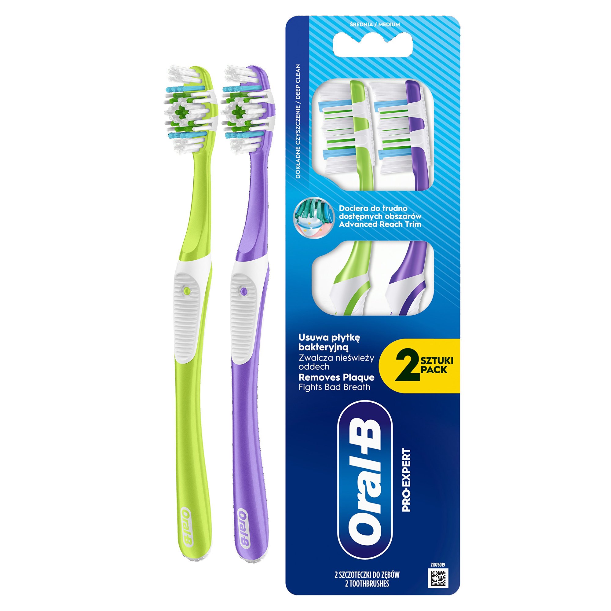 Oral B Zubní kartáček Pro-Expert Deep Clean Medium 2 ks