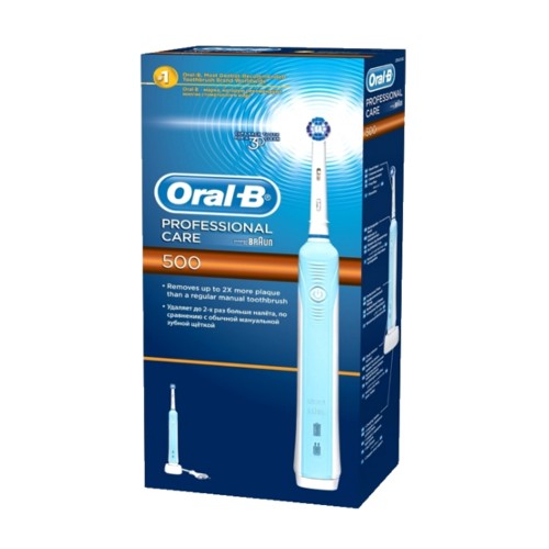 Zobrazit detail výrobku Oral B Zubní elektrický kartáček Pro 500 + 1 hlavice (Cross Action)
