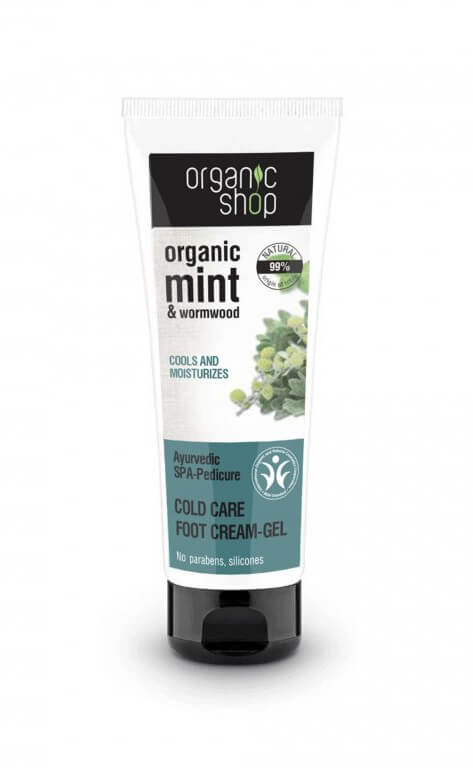 Organic Shop Krémový gél na nohy Mäta a palina (Cold Care Foot Cream-Gel) 75 ml + 2 mesiace na vrátenie tovaru