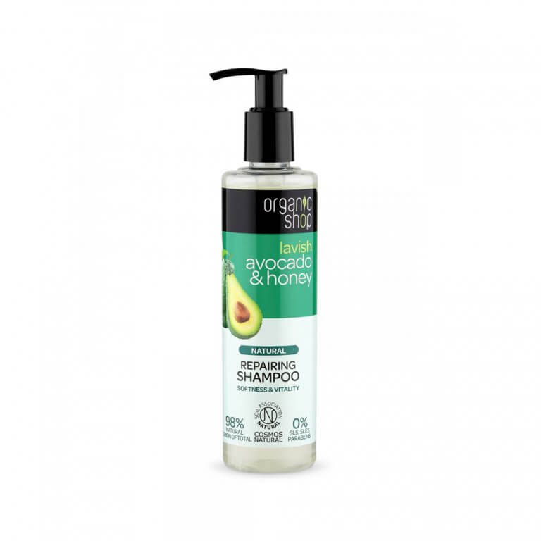 Organic Shop Obnovující šampon Avokádo a med (Repairing Shampoo) 280 ml