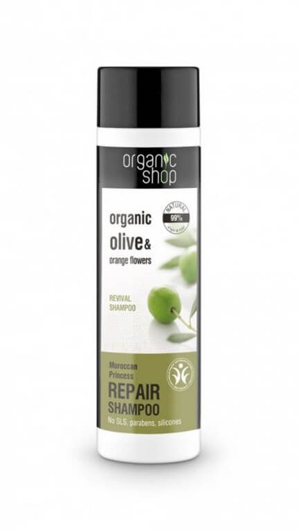 Organic Shop Obnovující šampon Olivy a pomerančové květy (Repair Shampoo) 280 ml