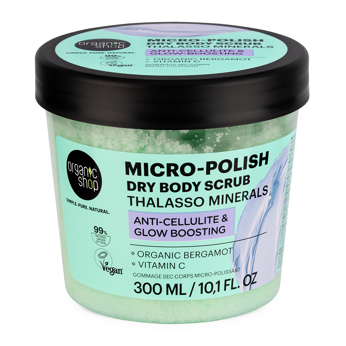 Organic Shop Minerální suchý tělový peeling Thalasso Micro-Polish 300 ml