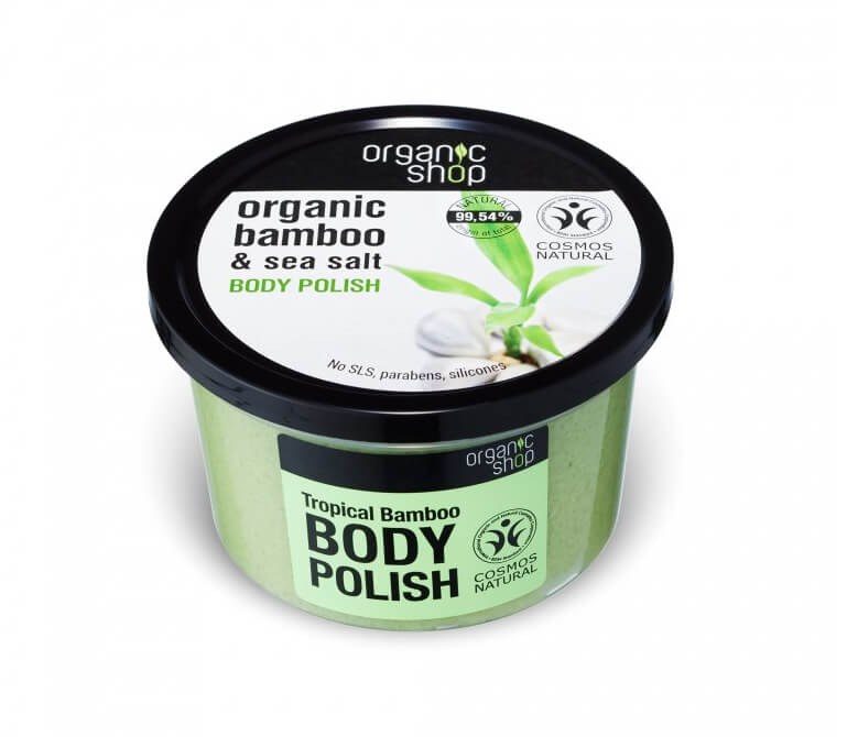 Zobrazit detail výrobku Organic Shop Tělový peeling Bambus a mořská sůl (Body Polish) 250 ml